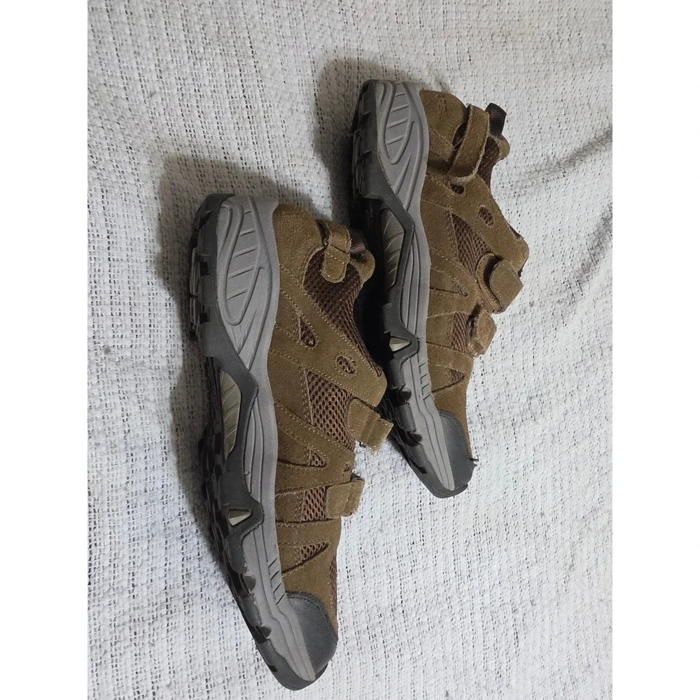 Apex A3260M Walker Mens Brown Suede Mesh Hiking Walking Shoes Size 11